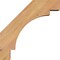 Ekena Millwork 3 1/2"W x 12"D x 12"H Merced Smooth Knee Brace, Western Red Cedar BRC04X12X12MRC00SWR - alternate 2